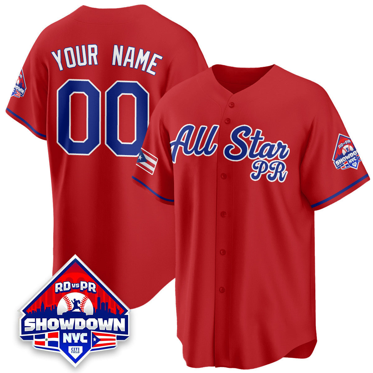 Men's Puerto Rican Baseball All-Star 2025 Jersey - All Stitched