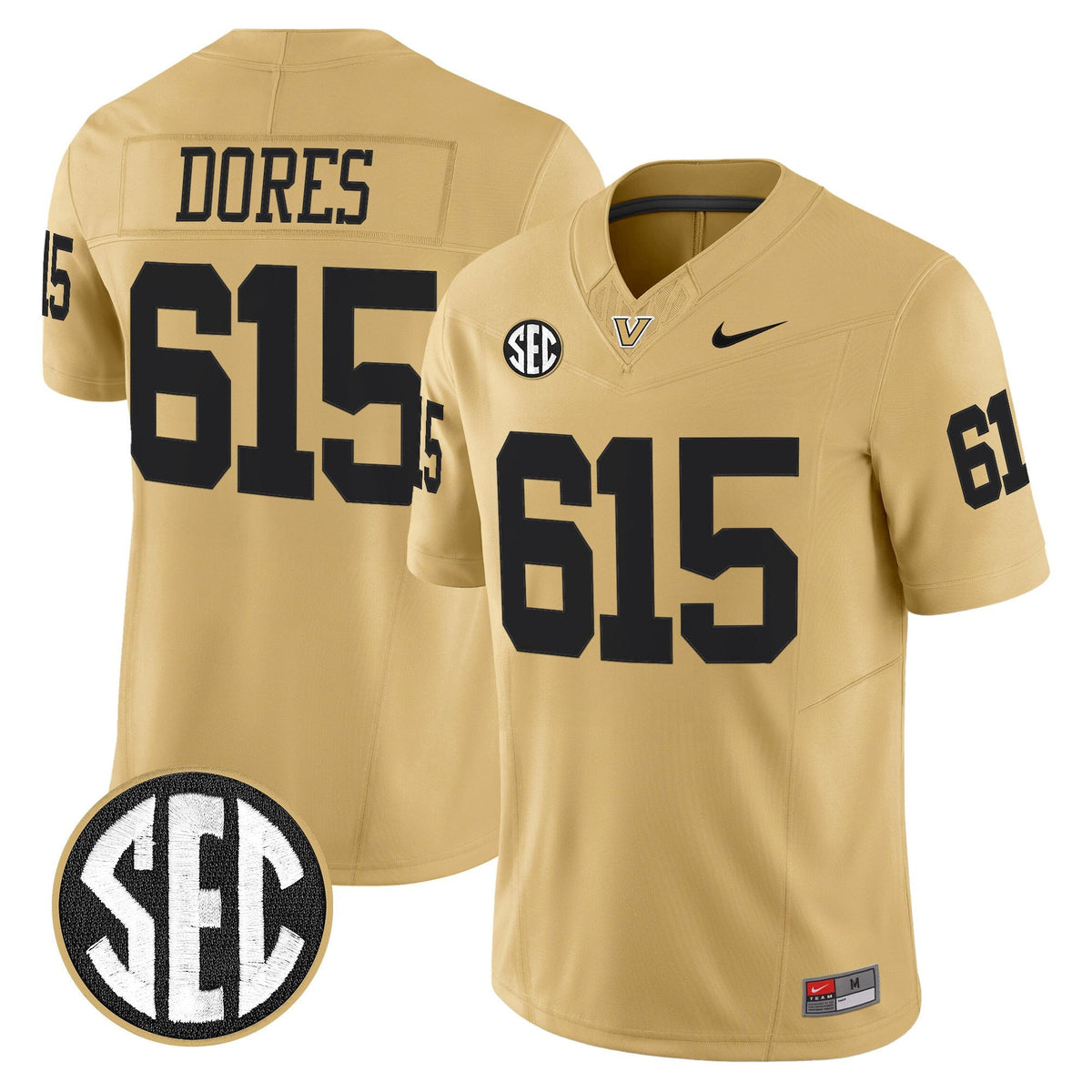 Men's Vanderbilt Commodores 2025 Vapor Limited Jersey - All Stitched