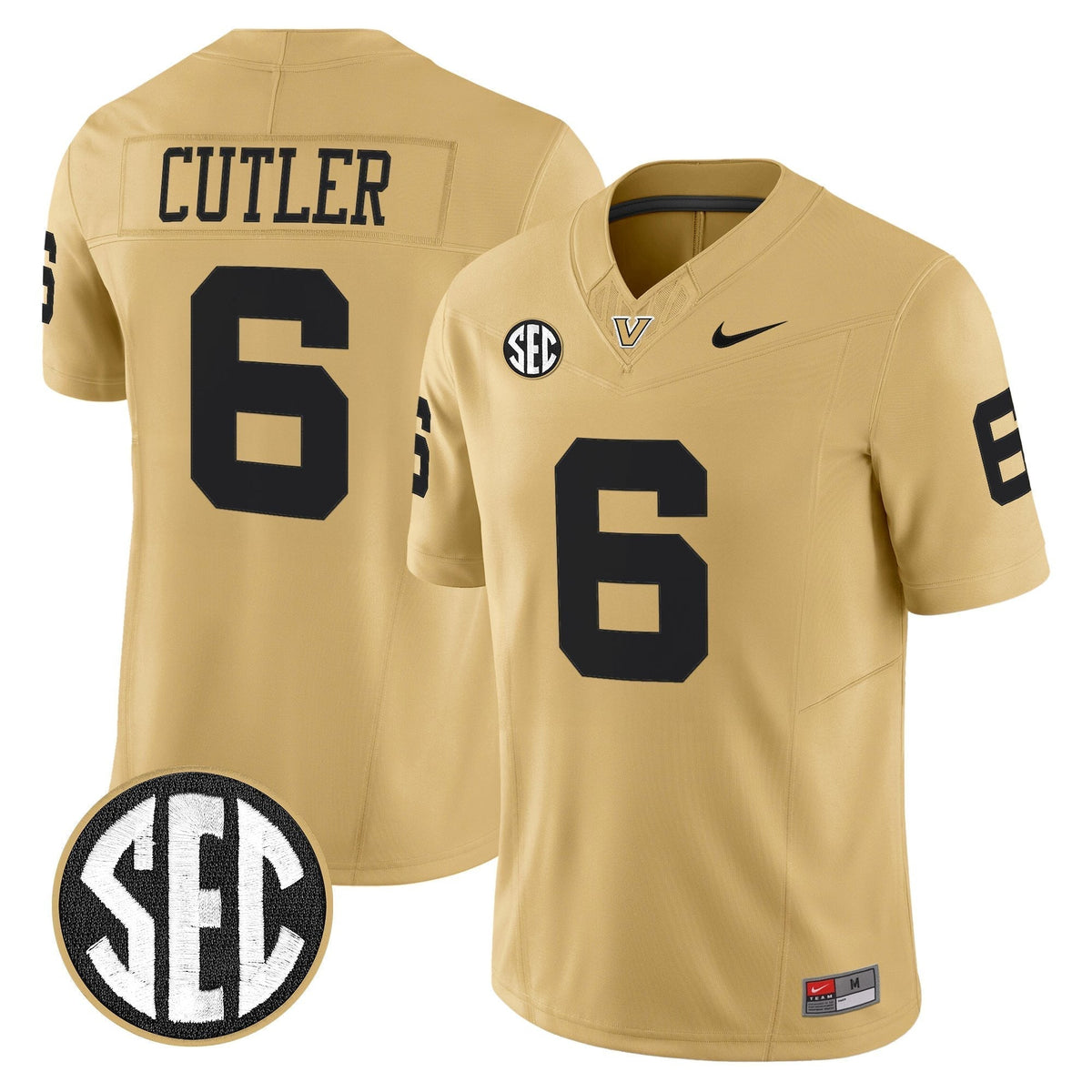 Men's Vanderbilt Commodores 2025 Vapor Limited Jersey - All Stitched
