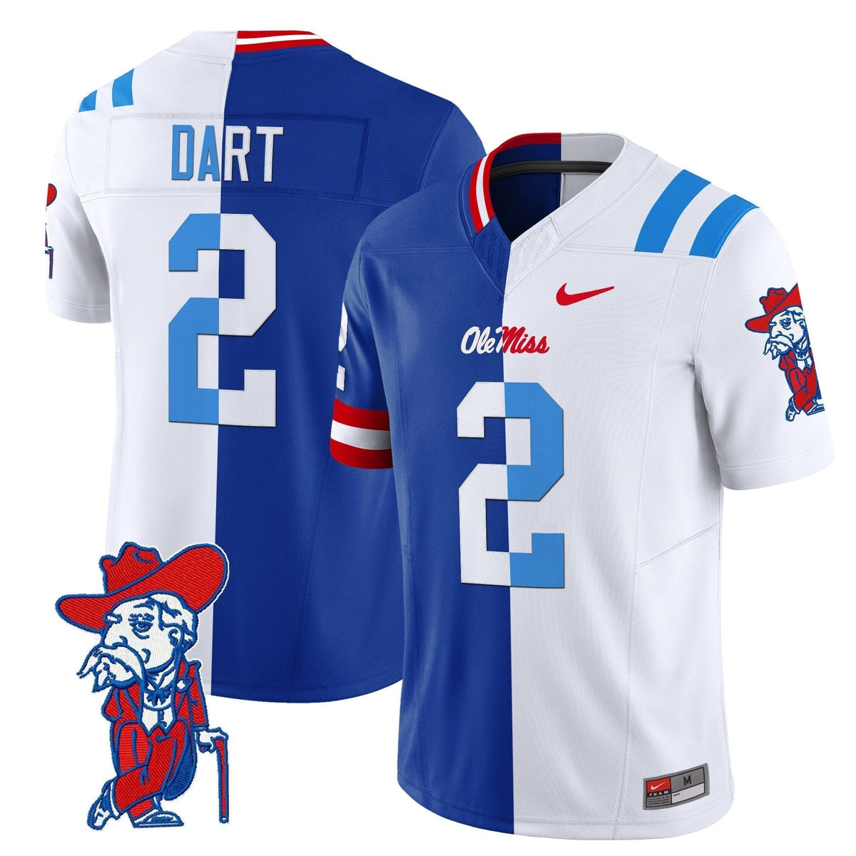 Ole Miss Rebels Split Vapor Limited Jersey - All Stitched