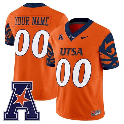 UTSA Roadrunners 2025 Vapor Limited Custom Jersey V2 - All Stitched