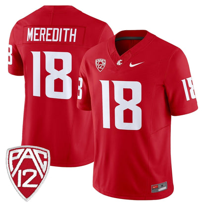 Men's Washington State Cougars 2025 Vapor Limited Jersey - All Stitched