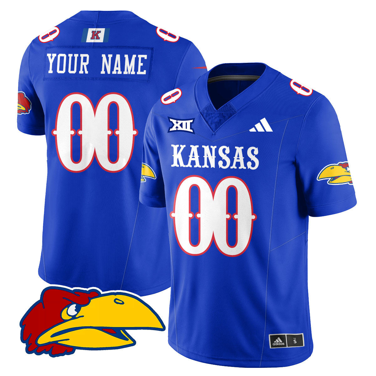 Custom KU Football 2025 Limited Jersey - Stitched