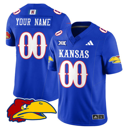 Custom KU Football 2025 Limited Jersey - Stitched