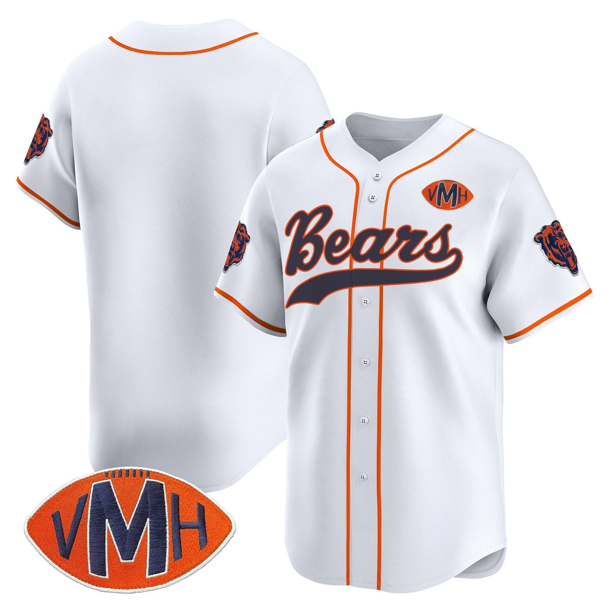 Men's Chicago Bears 2025 Vapor Baseball Jersey - All Stitched