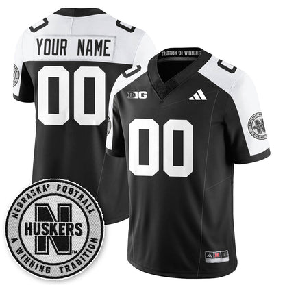 Custom Nebraska Football 2025 "Blackout" Jersey - Stitched