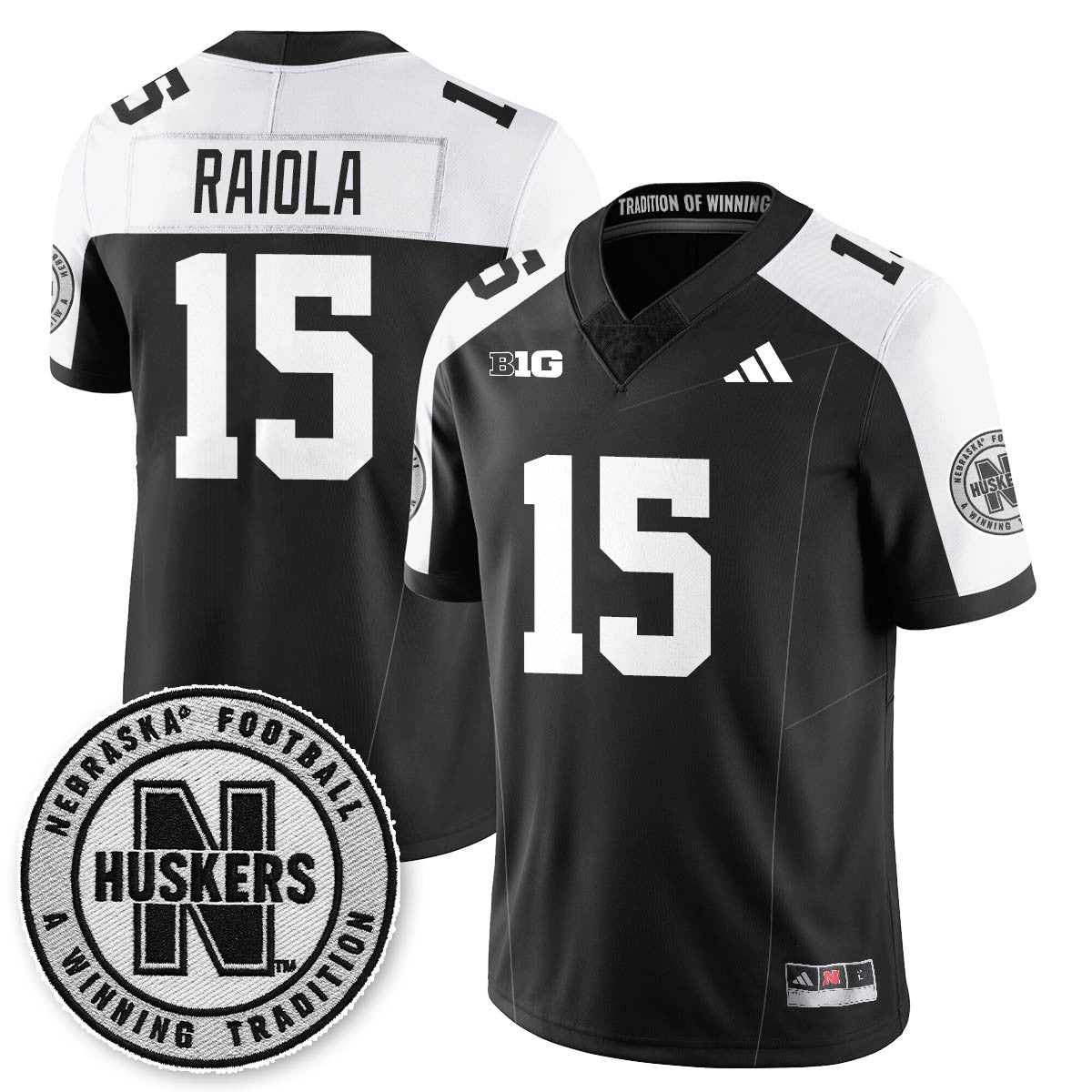 Nebraska Football 2025 "Blackout" Jersey - Stitched