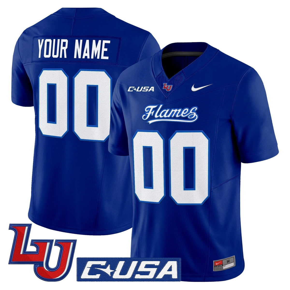 Liberty Flames 2025 Vapor Limited Custom Jersey - All Stitched