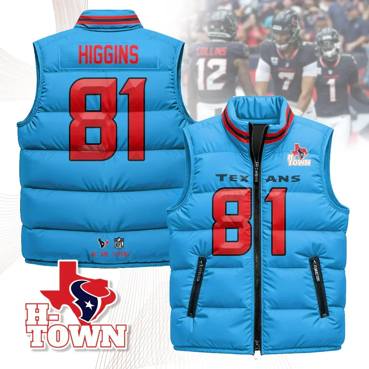 HOU Unisex Puffer Vest