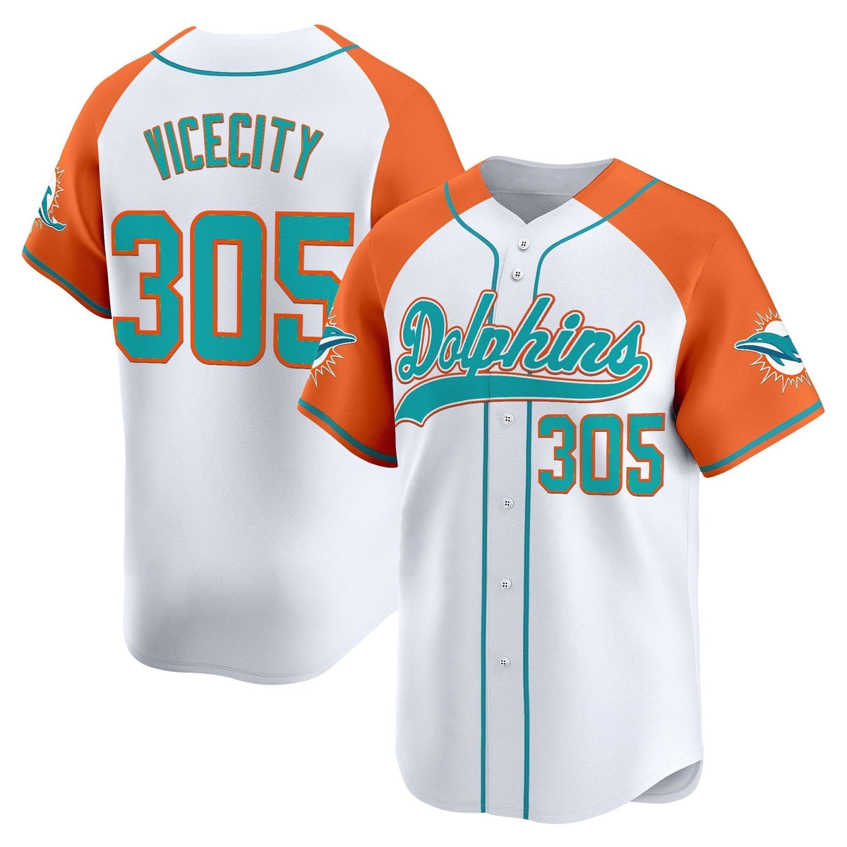 Men's Miami Dolphins 2025 Vapor Baseball Jersey - All Stitched