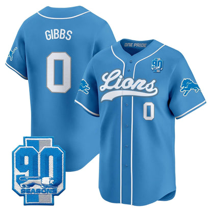 Men's Detroit Lions 2025 Vapor Baseball Jersey - All Stitched