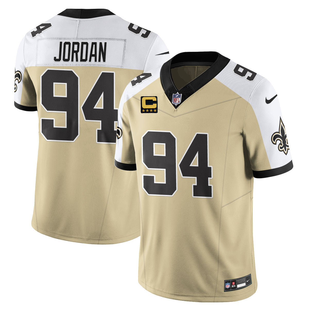 NO Golds Alternate Patch "C" Vapor Limited Jersey - Stitched