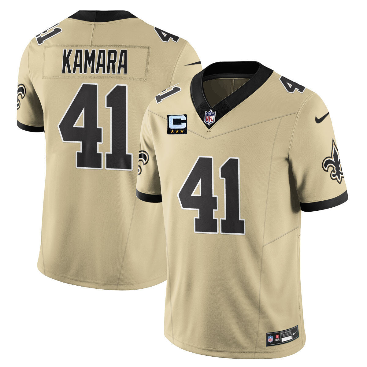 NO Golds Alternate Patch "C" Vapor Limited Jersey - Stitched