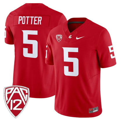 Men's Washington State Cougars 2025 Vapor Limited Jersey - All Stitched