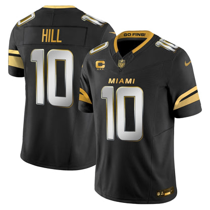 Men's Miami Dolphins 2025 "Rivalries" Gold Vapor Limited Jersey - All Stitched