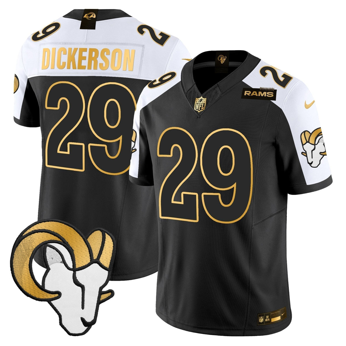 Men's Los Angeles Rams Gold Vapor Limited Jersey - All Stitched