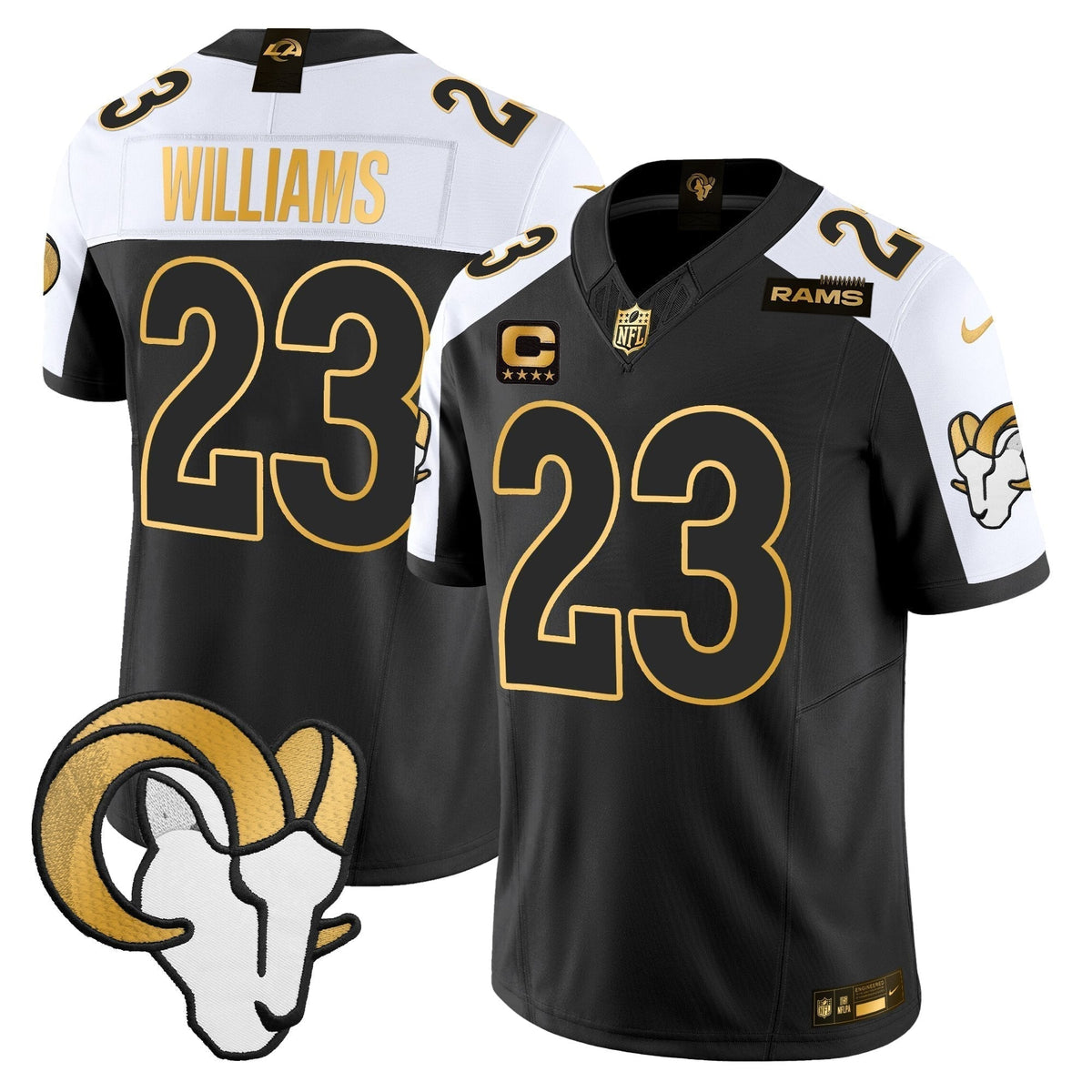 Men's Los Angeles Rams Gold Vapor Limited Jersey - All Stitched