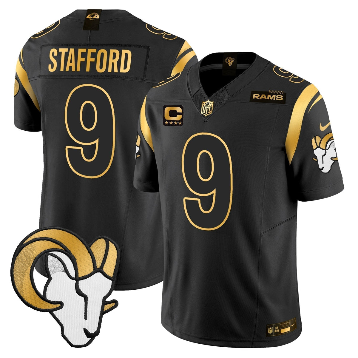 Men's Los Angeles Rams Gold Vapor Limited Jersey - All Stitched