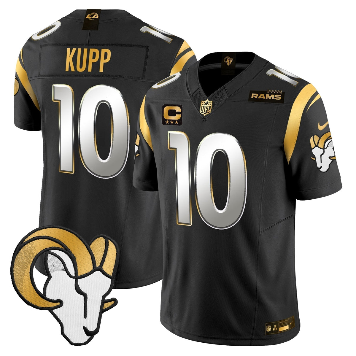 Men's Los Angeles Rams Gold Vapor Limited Jersey - All Stitched