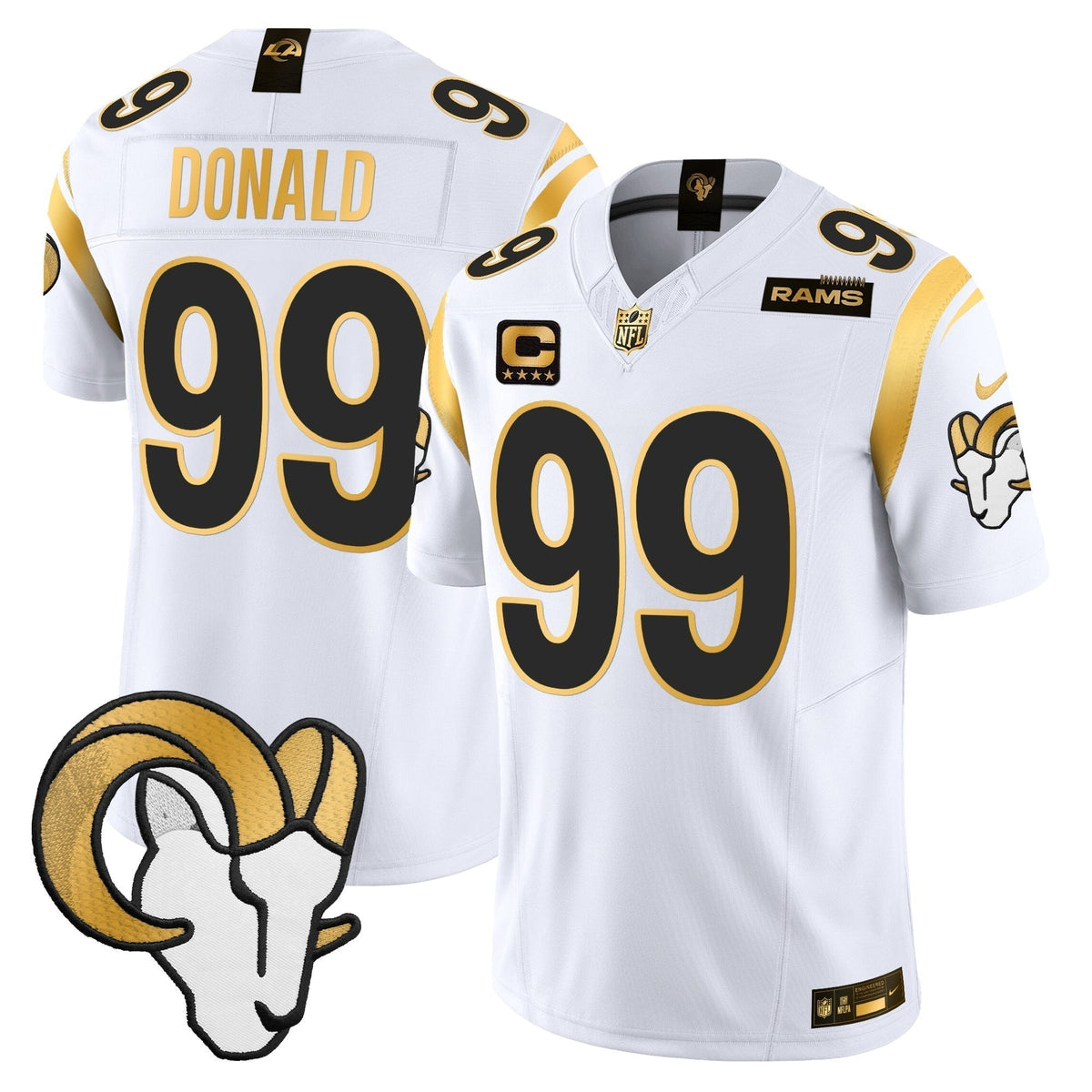 Men's Los Angeles Rams Gold Vapor Limited Jersey - All Stitched