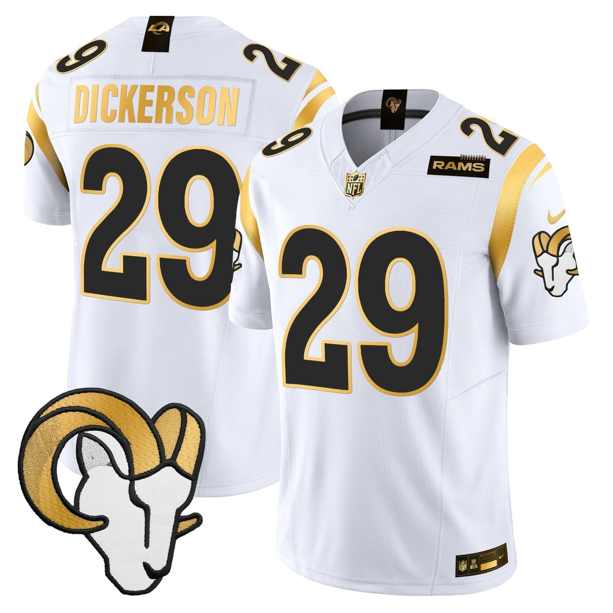 Men's Los Angeles Rams Gold Vapor Limited Jersey - All Stitched