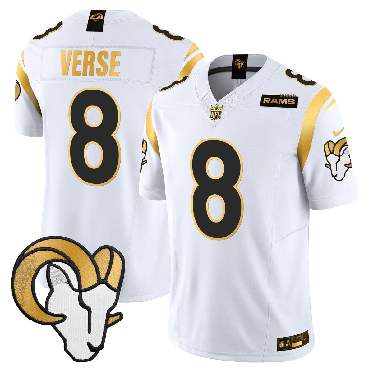 Men's Los Angeles Rams Gold Vapor Limited Jersey - All Stitched