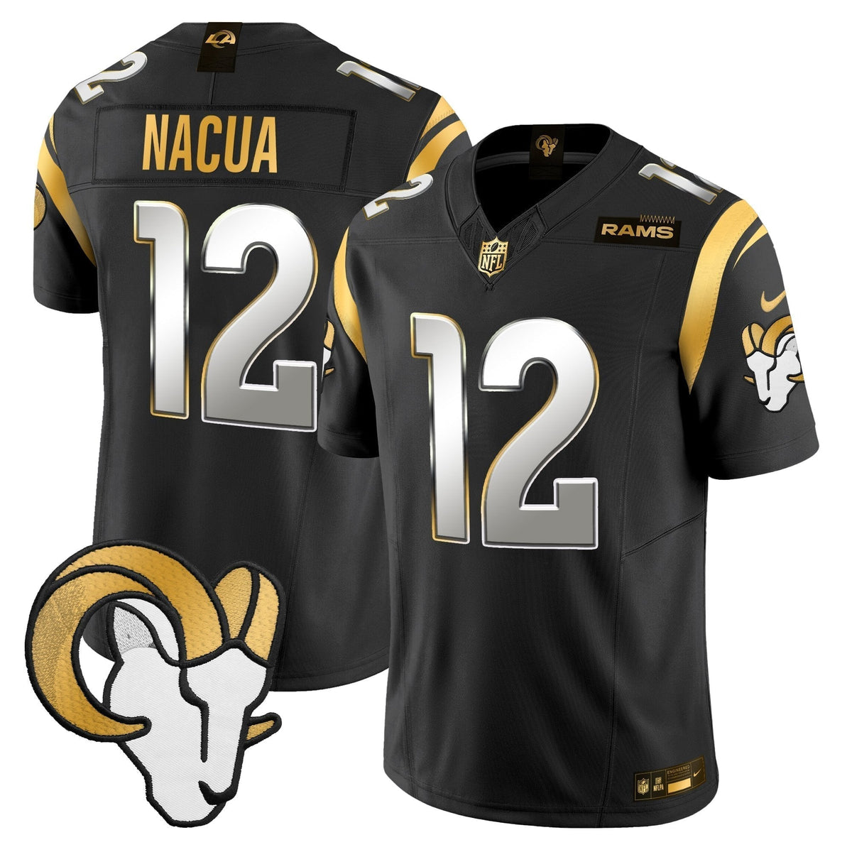 Men's Los Angeles Rams Gold Vapor Limited Jersey - All Stitched