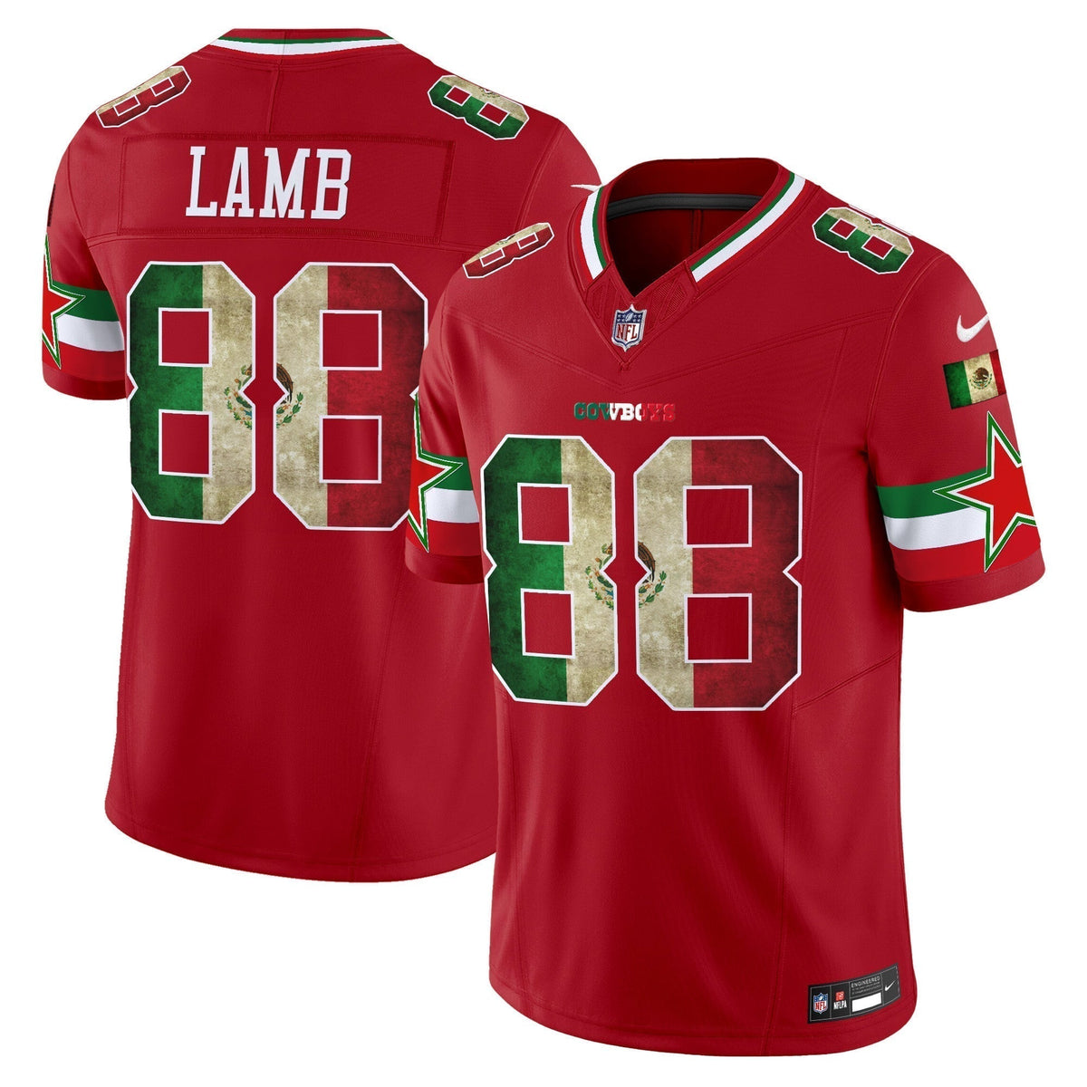 Men's Dallas Cowboys Mexico Vapor Limited Jersey V3 - All Stitched