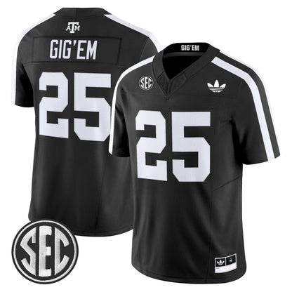 Men's Texas A&M Aggies 2025 Vapor Limited Jersey V2 - All Stitched