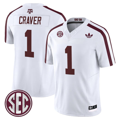 Men's Texas A&M Aggies 2025 Vapor Limited Jersey V2 - All Stitched
