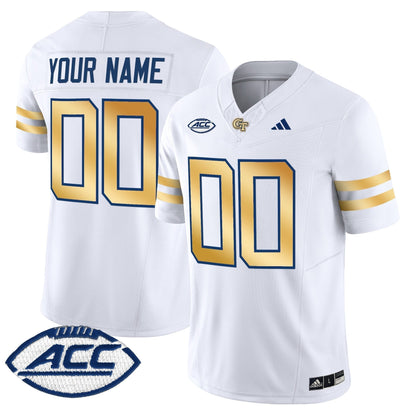Georgia Tech Yellow Jackets 2025 Vapor Limited Custom Jersey - All stitched