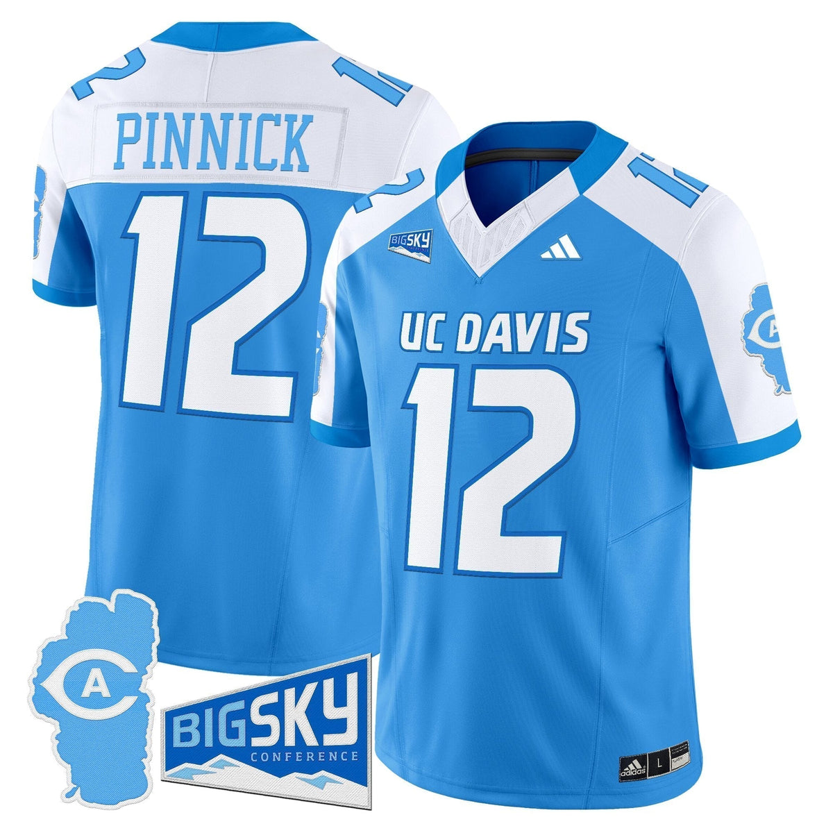 Men's UC Davis Aggies 2025 'Lake Tahoe Patch' Vapor Limited Jersey - All Stitched