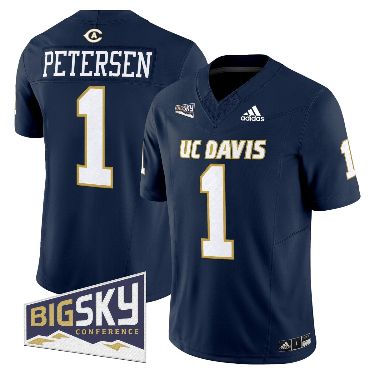 Men's UC Davis Aggies 2025 'Lake Tahoe Patch' Vapor Limited Jersey - All Stitched