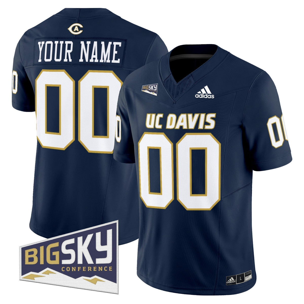 UC Davis Aggies 2025 'Lake Tahoe Patch' Vapor Limited Custom Jersey - All Stitched