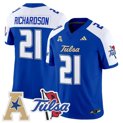 Men's Tulsa Golden Hurricane 2025 Vapor Limited Jersey - All Stitched