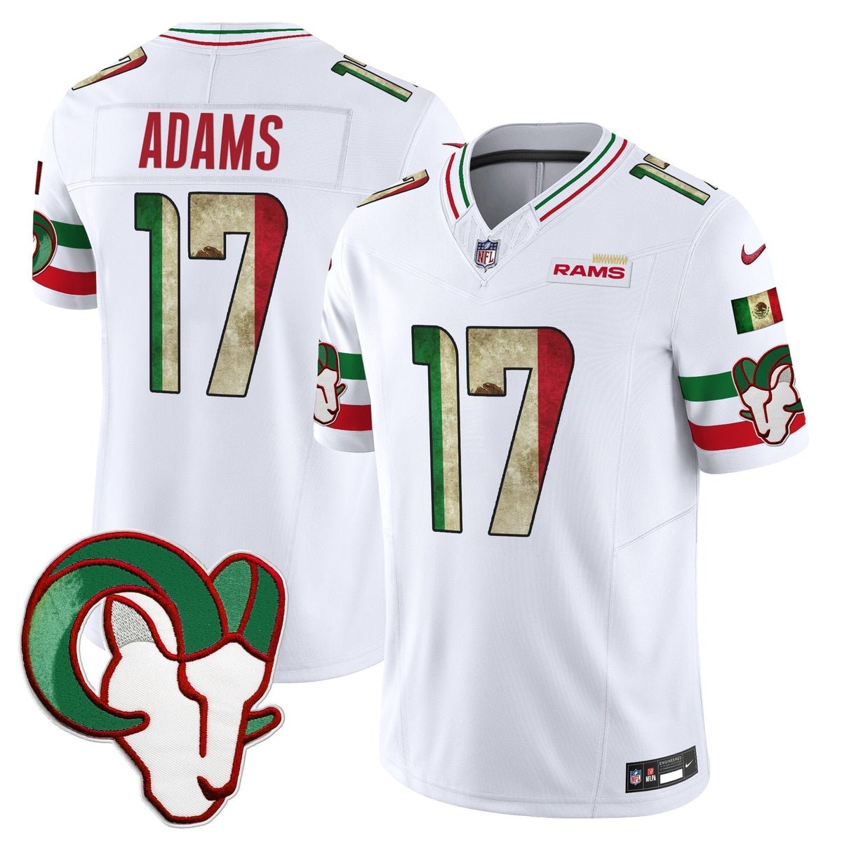 Men's Los Angeles Rams 2025 Mexico Vapor Limited Jersey - All Stitched