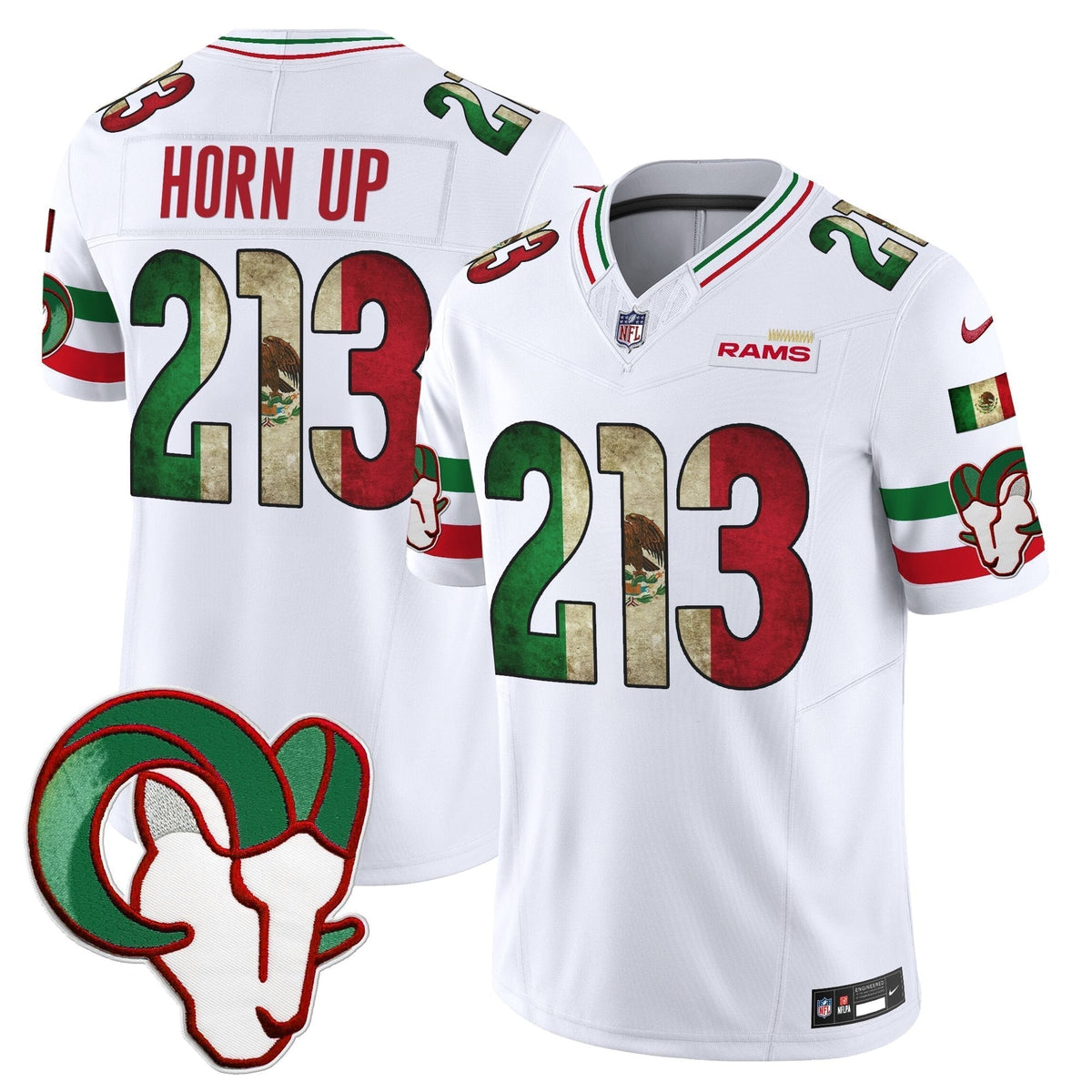 Men's Los Angeles Rams 2025 Mexico Vapor Limited Jersey - All Stitched