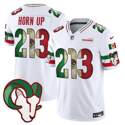 Men's Los Angeles Rams 2025 Mexico Vapor Limited Jersey - All Stitched