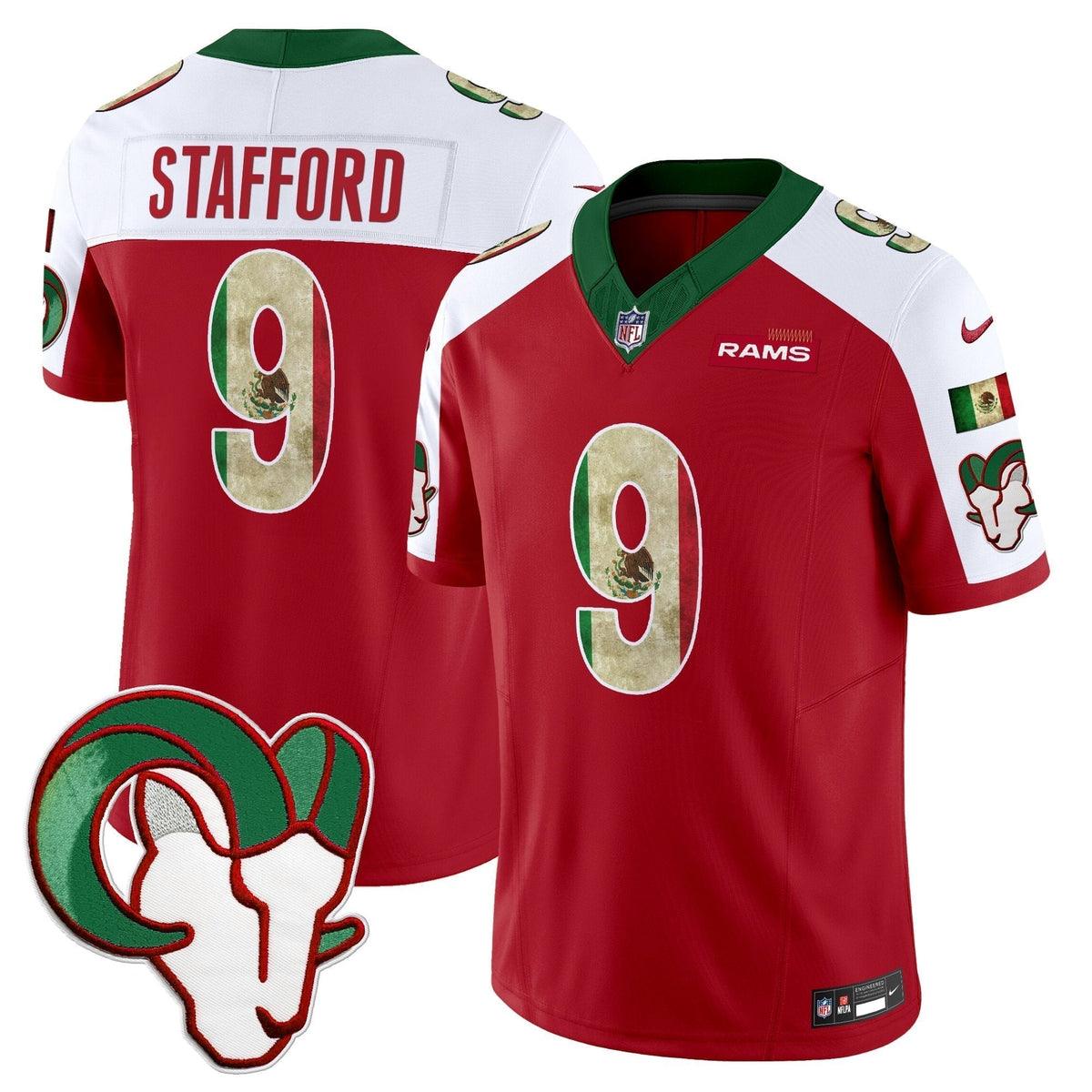 Men's Los Angeles Rams 2025 Mexico Vapor Limited Jersey - All Stitched