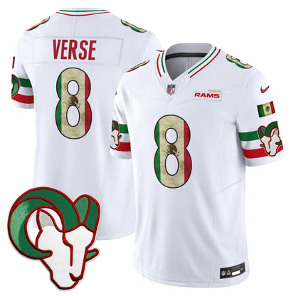 Men's Los Angeles Rams 2025 Mexico Vapor Limited Jersey - All Stitched