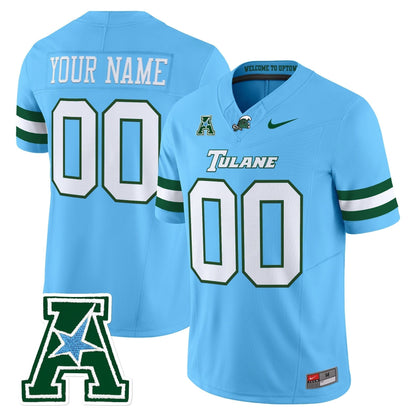 Tulane Green Wave 2025 Vapor Limited Custom Jersey - All Stitched