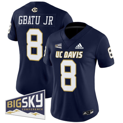 Women's UC Davis Aggies 2025 'Lake Tahoe Patch' Vapor Limited Jersey - All Stitched