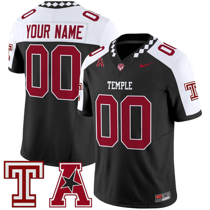 Temple Owls 2025 Vapor Limited Custom Jersey - All Stitched