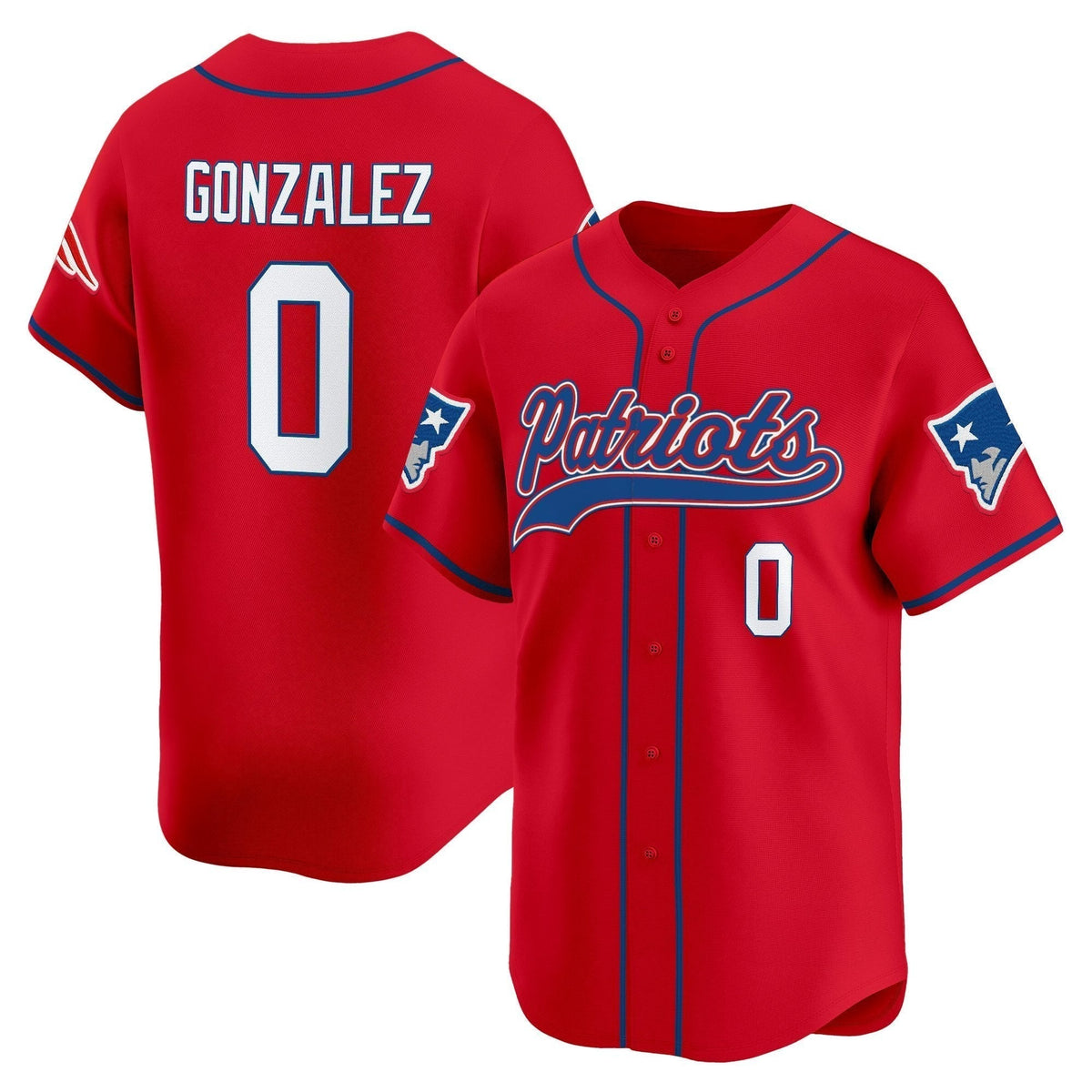 Men's New England Patriots 2025 Vapor Baseball Jersey - All Stitched