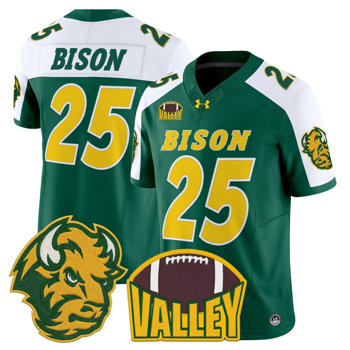 Men's North Dakota State Bison 2025 Vapor Limited Jersey - All Stitched