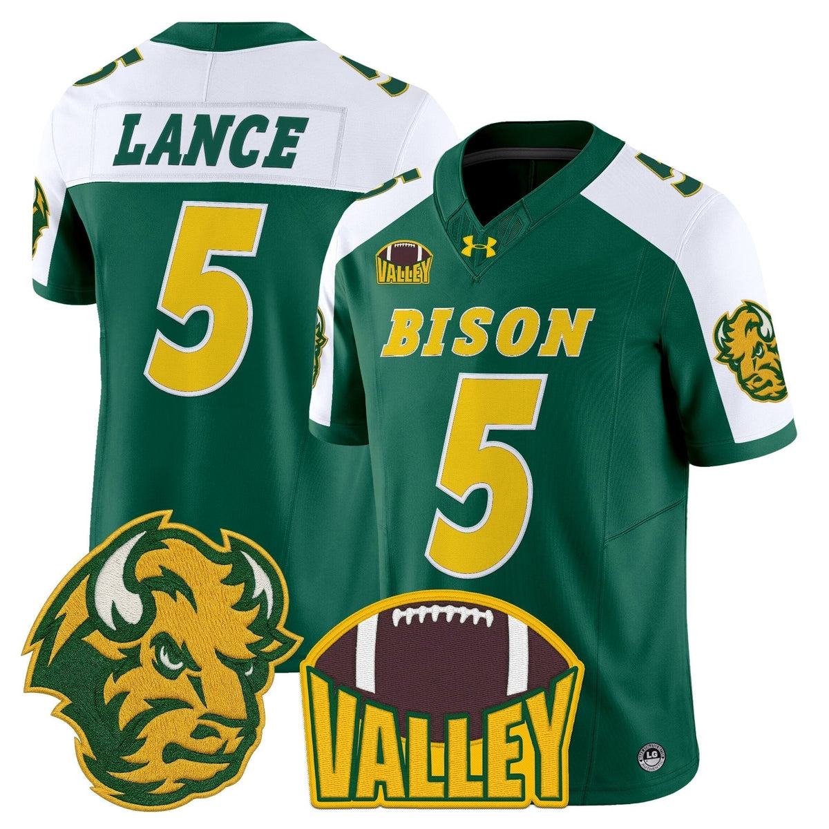 Men's North Dakota State Bison 2025 Vapor Limited Jersey - All Stitched