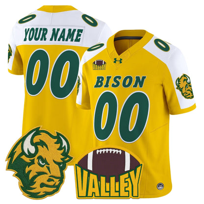 North Dakota State Bison 2025 Vapor Limited Custom Jersey - All Stitched