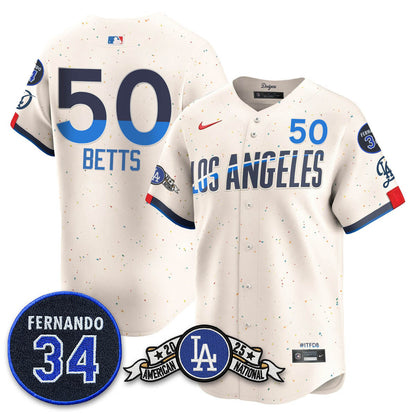LAD 2025 National League Champions Jersey - Stitched