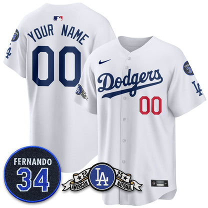 Custom Los Angeles Dodgers 2025 National League Champions Jersey - All Stitched