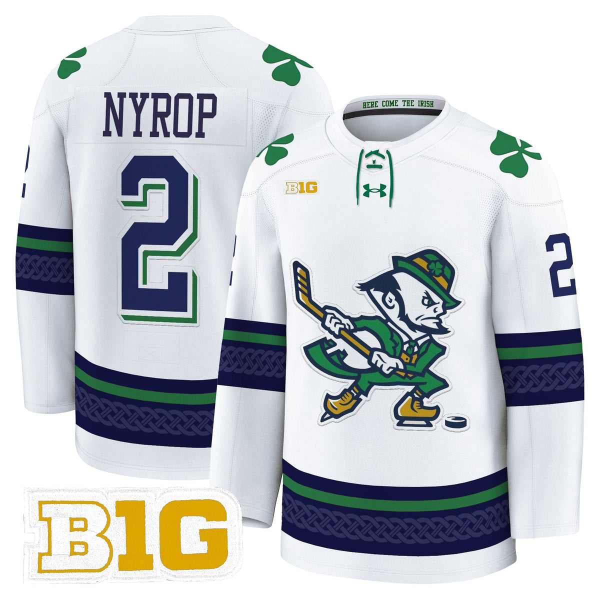 Men's Notre Dame Fighting Irish 2025/26 Premium Jersey - All Stitched